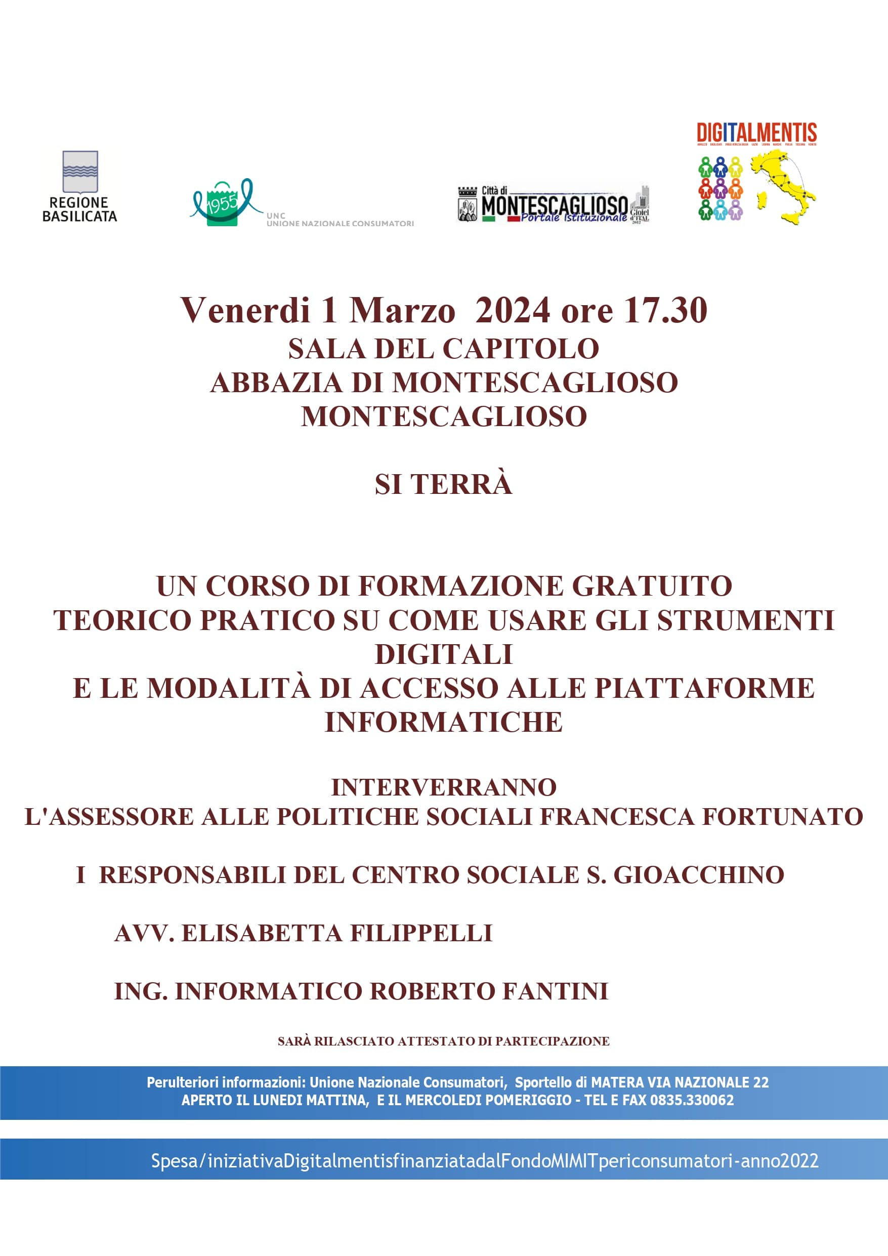 Secondo evento Digitalmentis Montescaglioso