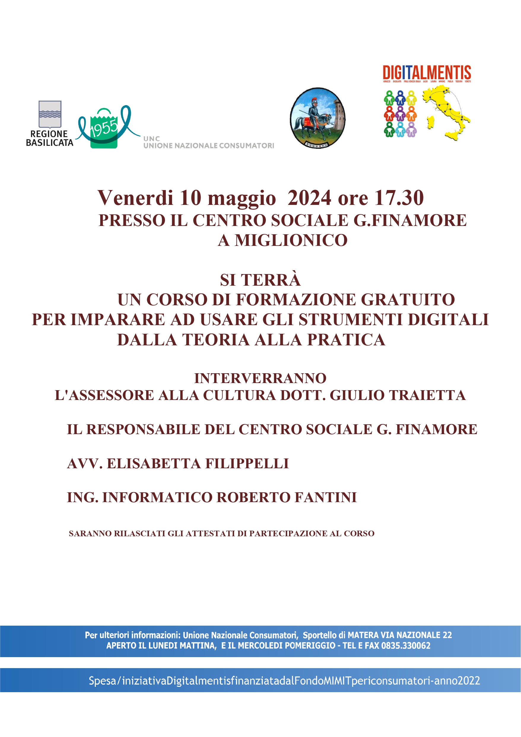 evento miglionico 10 maggio locandina