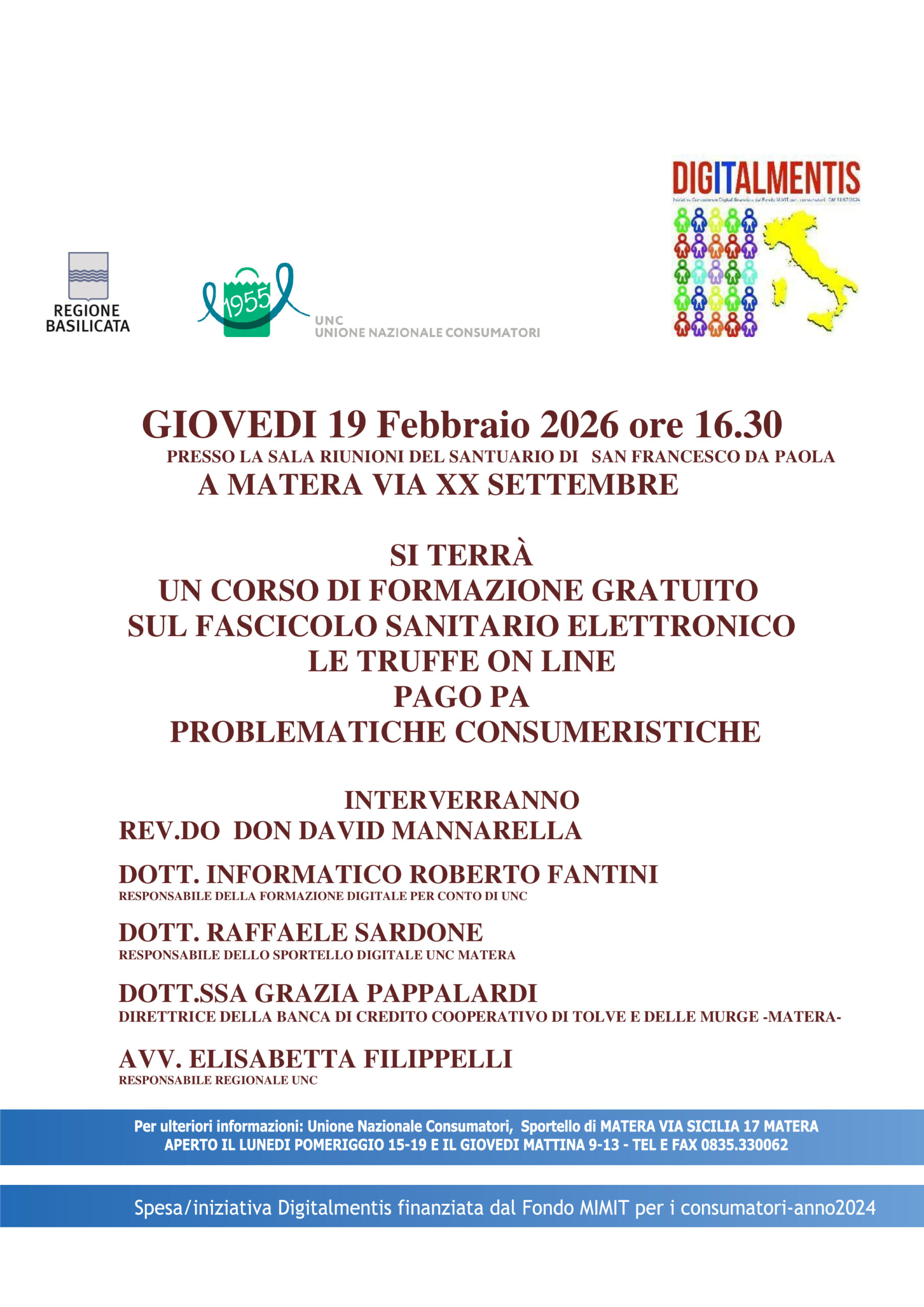 EVENTO DIGITALMENTIS DEL 19 FEBBRAIO 2026 ORE 16.30